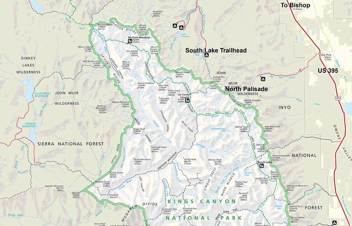 Kings Canyon map