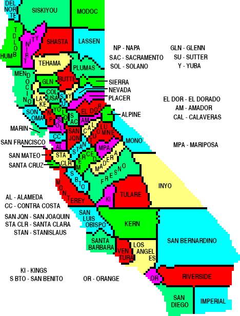 California County Map