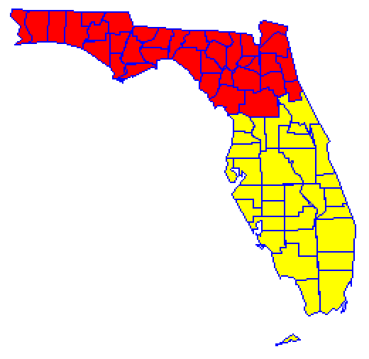 Florida Regional Map