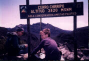 At the summit of Cerro Chirripó