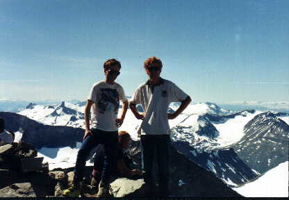 Edward (on the right) and I at the Scandinavian highpoint.