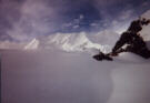 High camp with Illimani's Pico Norte.