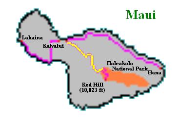 Maui route map