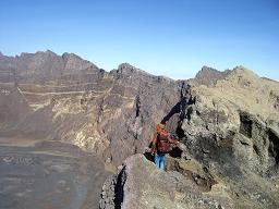 Raung crater