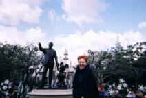 Blossom and statue