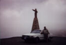 Walter with taxi at La Cumbre.
