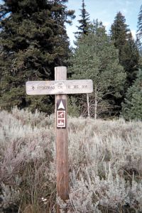 trailhead sign