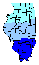 Small Illinois State Map