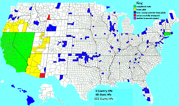 my county highpoints completion map