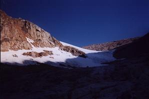 sunrise snowfield