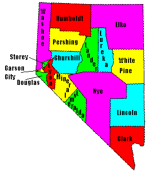 Nevada County Map