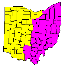 Small Ohio State Map
