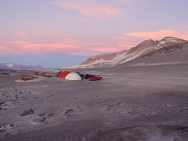 base camp sunset