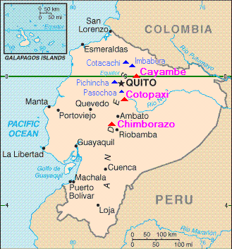 small Ecuador map