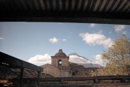 church and mountain