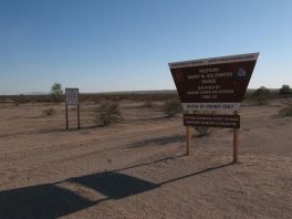 bombing range entrance