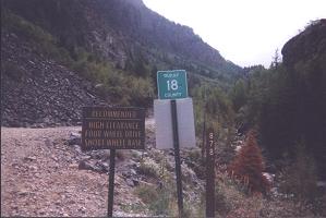 road warning sign