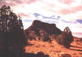 mesa west of Henry Mountains
