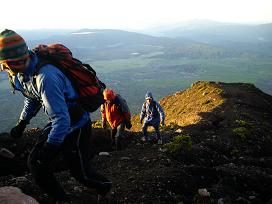 volcanic slope