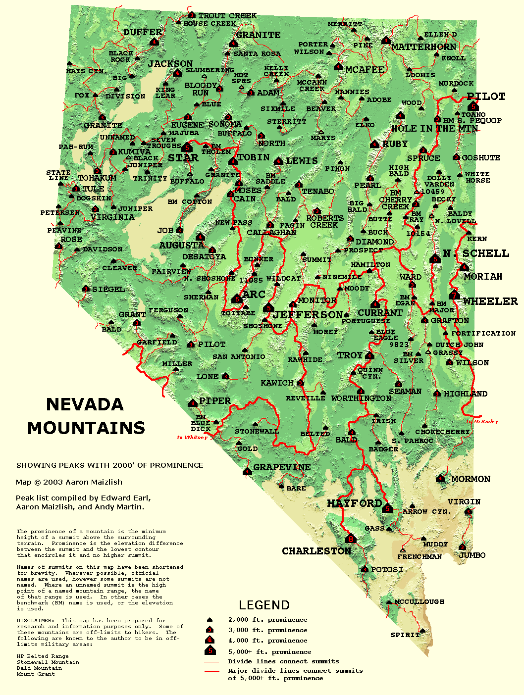 Map Nevada