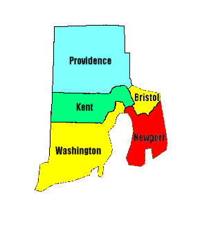 Rhode Island County Map