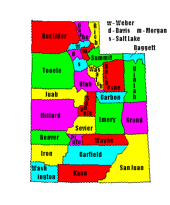 Utah County Map