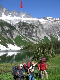 Holden Lake and summit