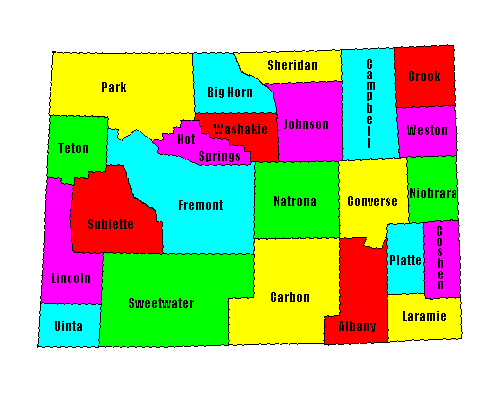 Wyoming County Map